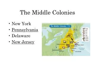the middle colonies