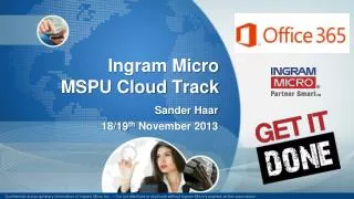 Ingram Micro MSPU Cloud Track