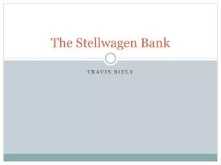 The Stellwagen Bank