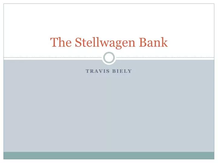 the stellwagen bank