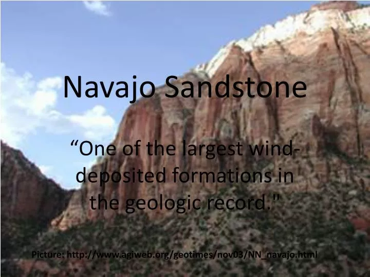 navajo sandstone