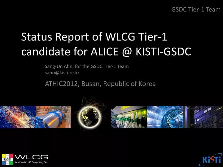 status report of wlcg tier 1 candidate for alice @ kisti gsdc