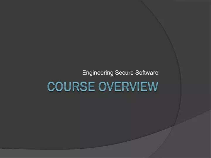 engineering secure software