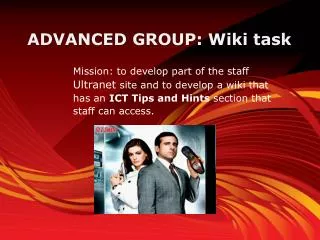ADVANCED GROUP: Wiki task