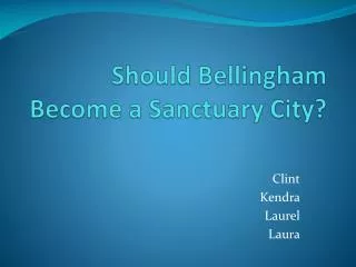 Should Bellingham Become a Sanctuary City?