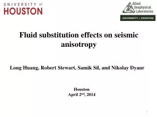 Fluid substitution effects on seismic anisotropy