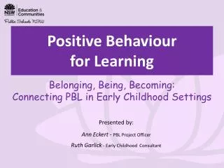 Positive Behaviour for Learning