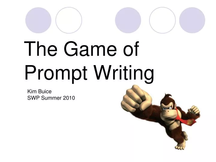 the game of prompt writing