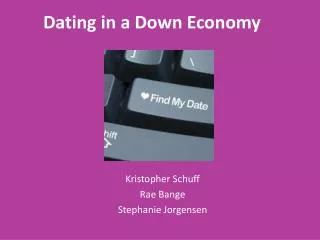 Dating in a Down Economy