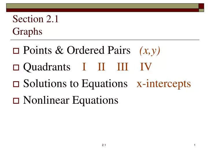 section 2 1 graphs