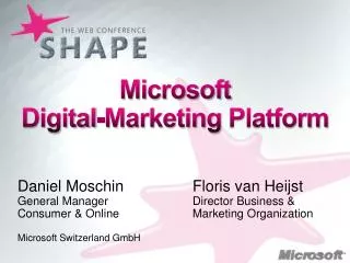 Microsoft Digital-Marketing Platform