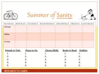 Summer of Sanity