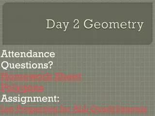 Day 2 Geometry