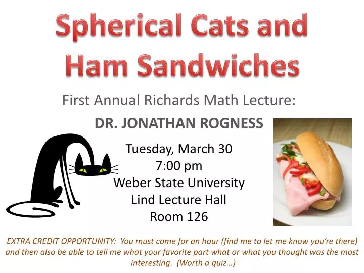 spherical cats and ham sandwiches