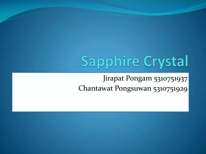 sapphire crystal