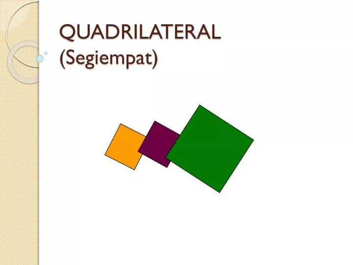 quadrilateral segiempat