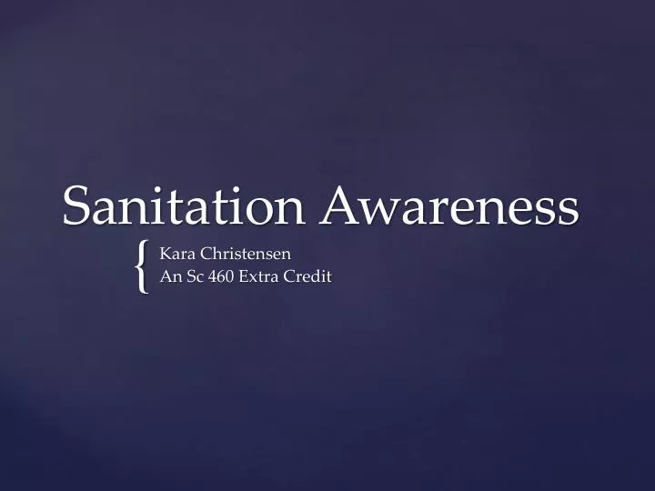 sanitation awareness