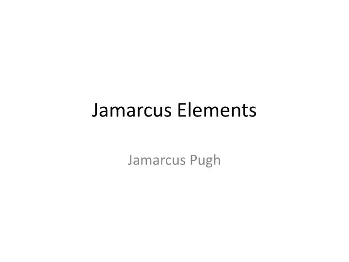jamarcus elements