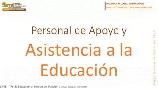 personal de apoyo y