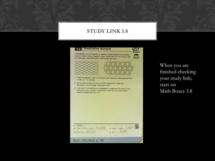 study link 3 8