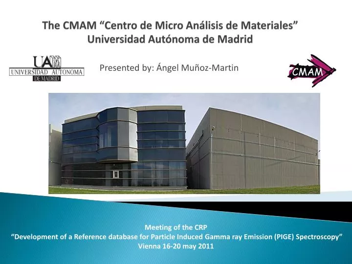 the cmam centro de micro an lisis de materiales universidad aut noma de madrid