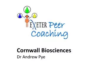 Cornwall Biosciences Dr Andrew Pye