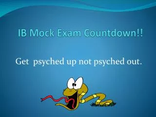 IB Mock Exam Countdown!!