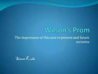 wilson s prom