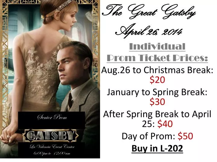 the great gatsby april 26 2014