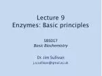 SBS017 Basic Biochemistry Dr. Jim Sullivan j.a.sullivan@qmul.ac.uk - slide 1
