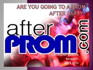 Are you going to a prom after party?