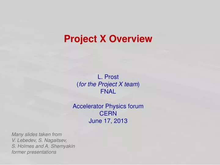 project x overview