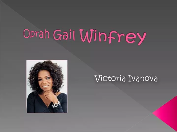 oprah gail winfrey