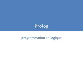 prolog