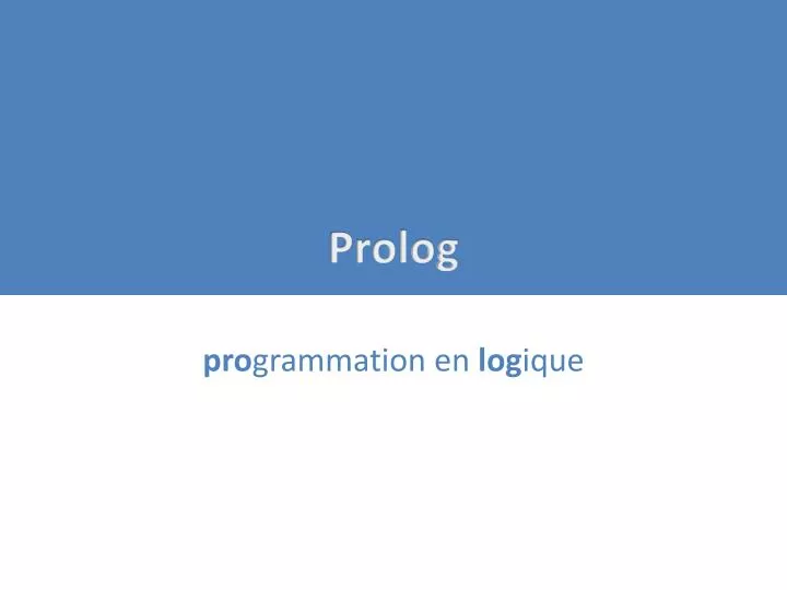 prolog