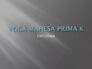 yoga mahesa prima k