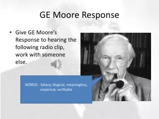 GE Moore Response
