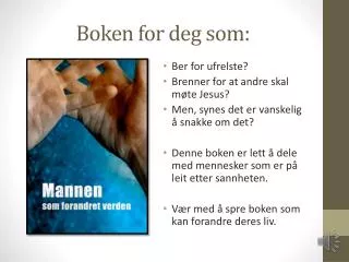 boken for deg som