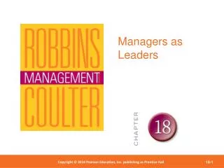 Managers as Leaders