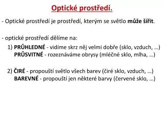optick prost ed