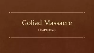 Goliad Massacre