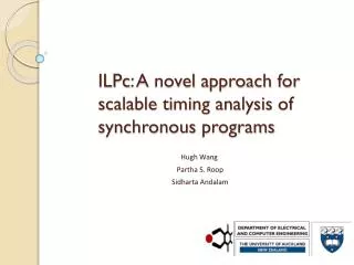 ILPc : A novel approach for scalable timing analysis of synchronous programs