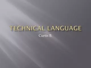 Technical Language