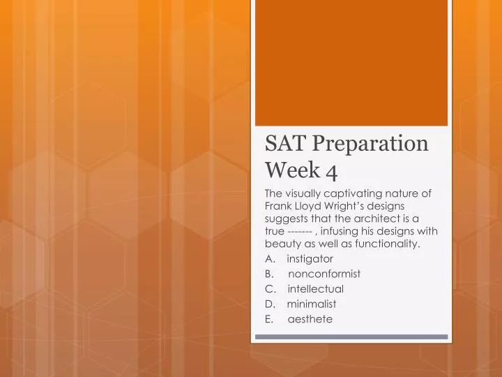 sat preparation week 4