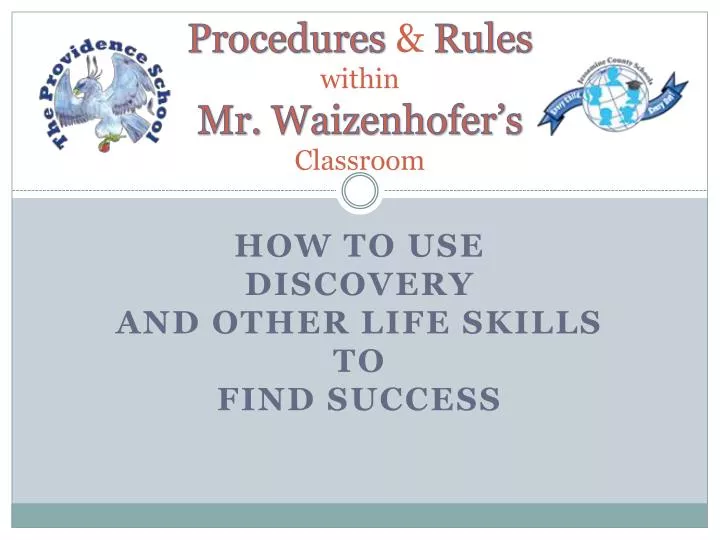 procedures rules within mr waizenhofer s classroom