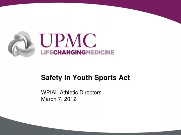 safety in youth sports act