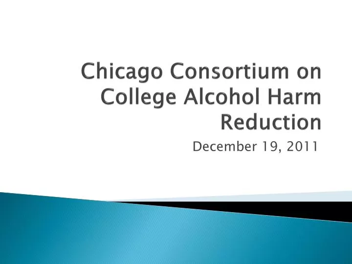 chicago consortium on college alcohol harm reduction