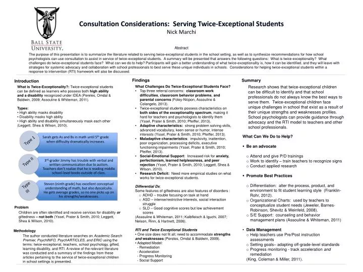 consultation considerations serving twice exceptional students nick marchi