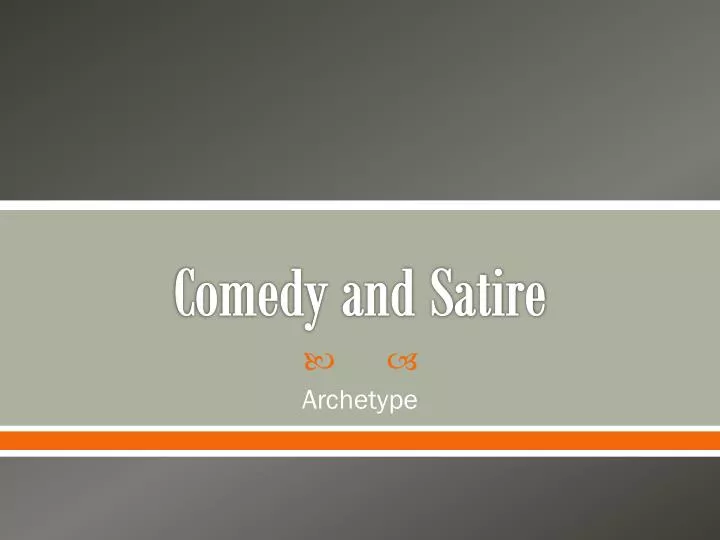 comedy and satire