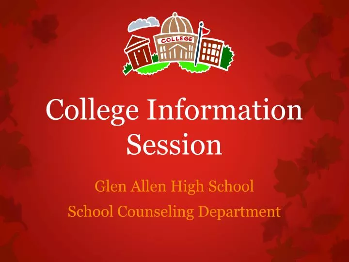 college information session